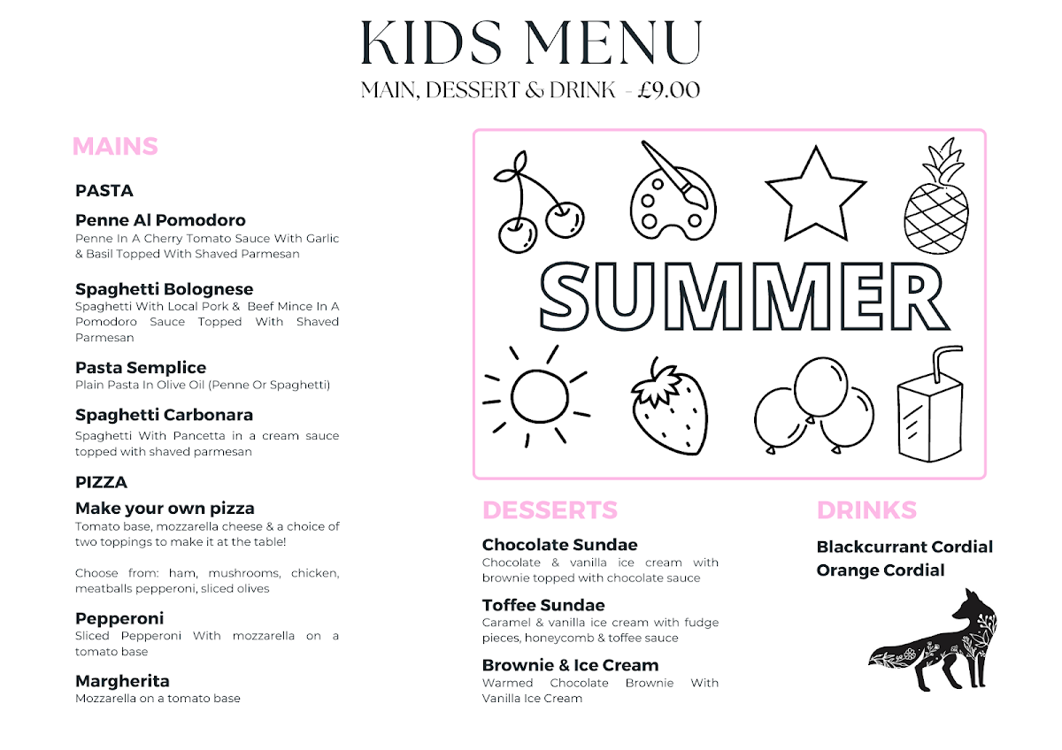 The Fox Menu 3