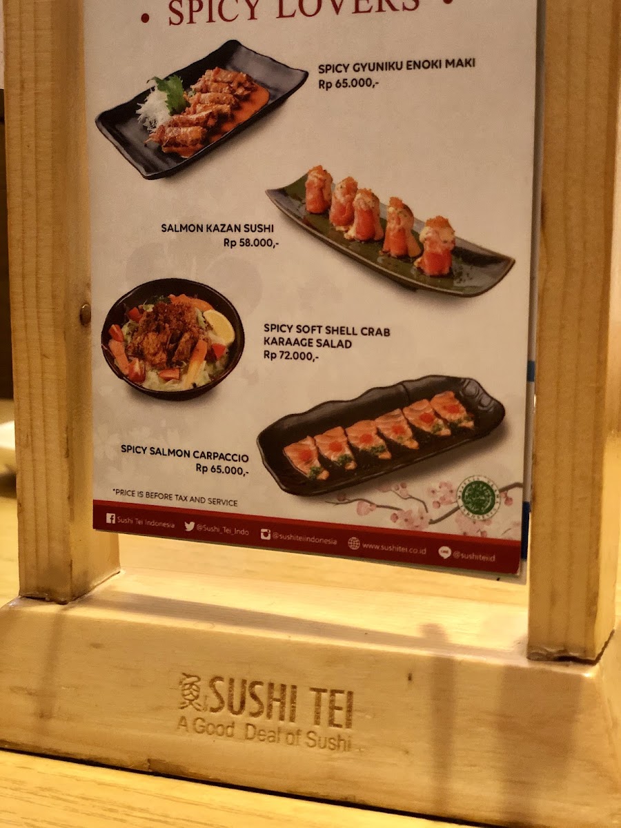 Sushi Tei Senayan City Menu 10