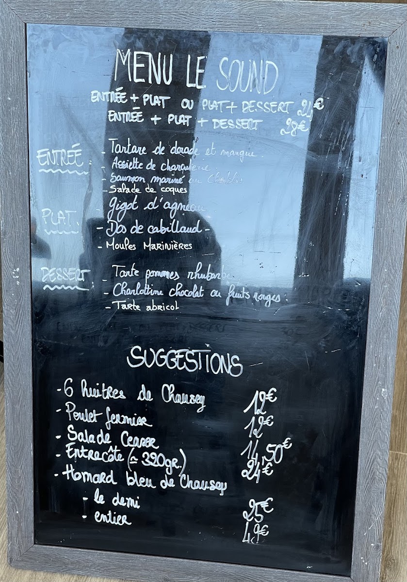 Contre Vents et Marées Menu 3