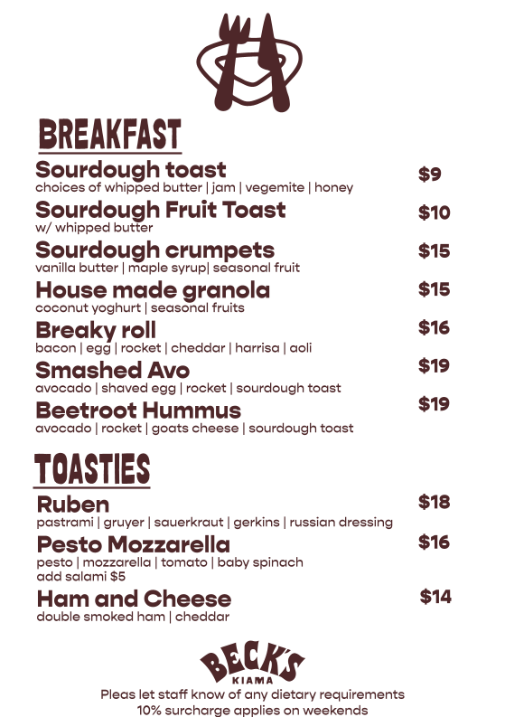 LITTLE EARTH COFFEE Menu 1