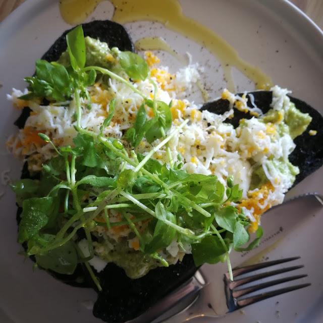 Organic Charcoal Sourdough Smashed Avo Shaved Egg Evo