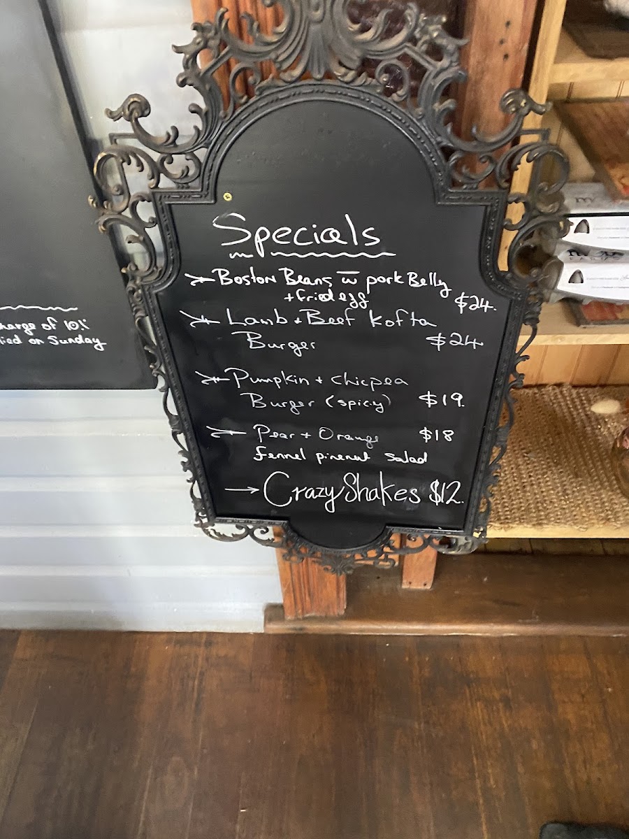 Roxy Lane cafe Menu 2