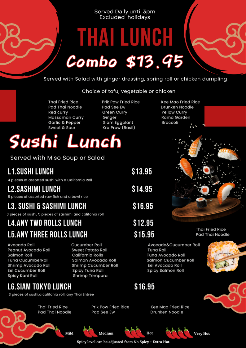 Pad Thai Noodle Restaurant Menu 5