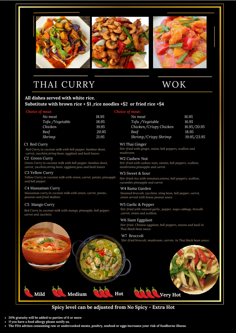 Pad Thai Noodle Restaurant Menu 7