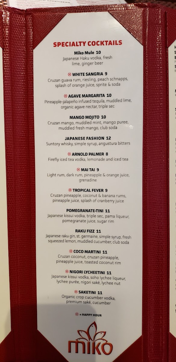 Miko Plainview - Sushi & Hibachi Menu 10