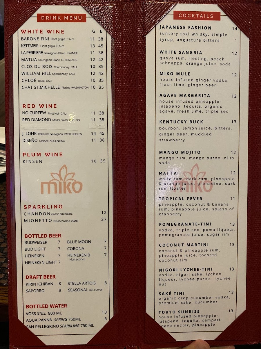 Miko Plainview - Sushi & Hibachi Menu 4