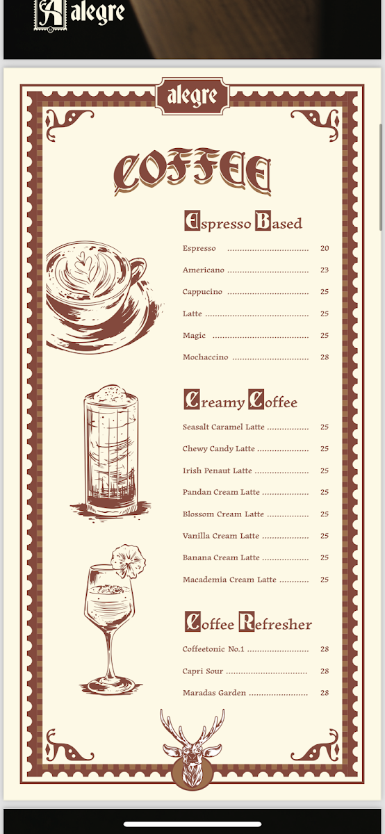 Alegre Coffee Sidoarjo Menu 3