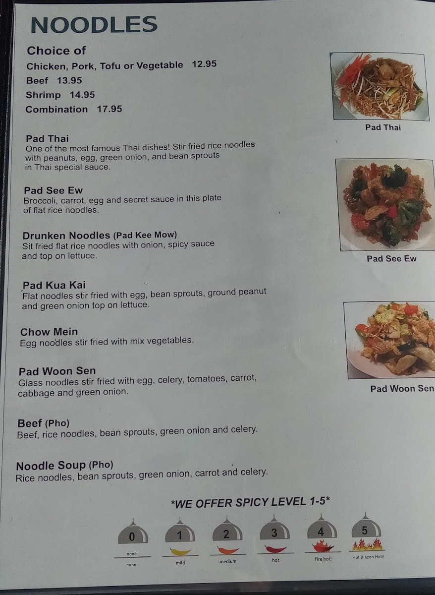 Chao Praya Thai Food Menu 6