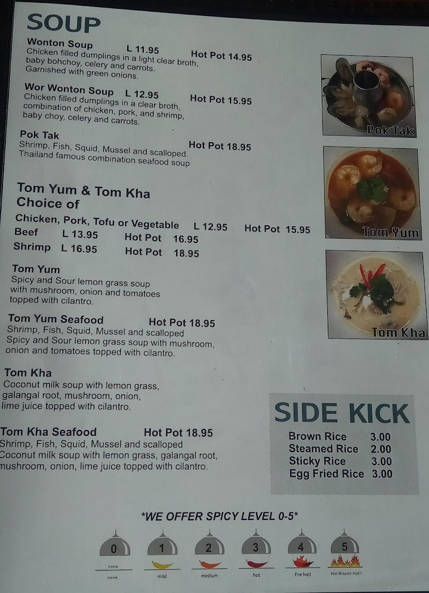 Chao Praya Thai Food Menu 9