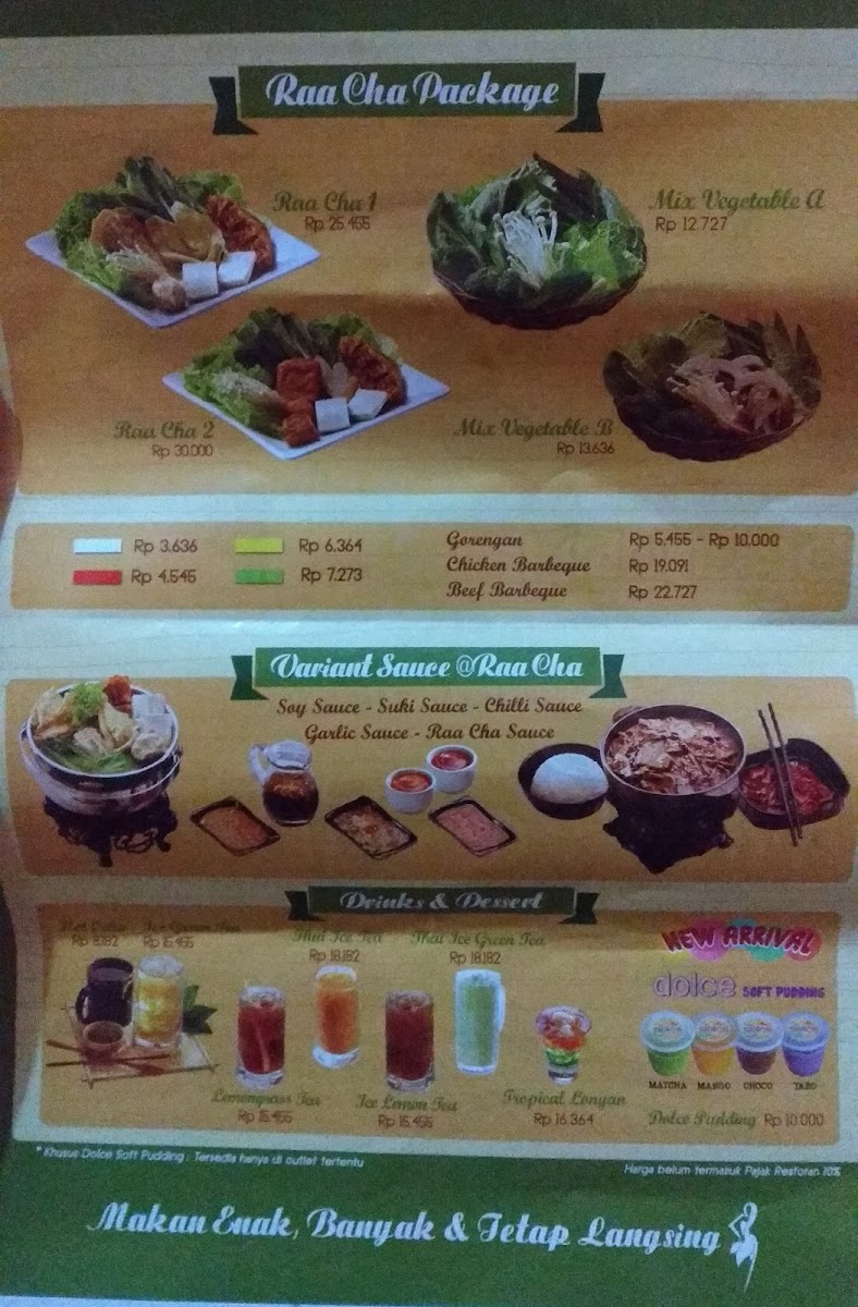 Raa Cha Suki & BBQ Mall Ciputra Menu 3
