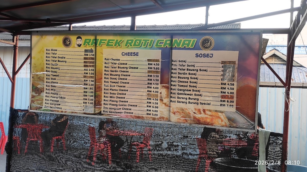 Rafek Roti Canai Menu 1