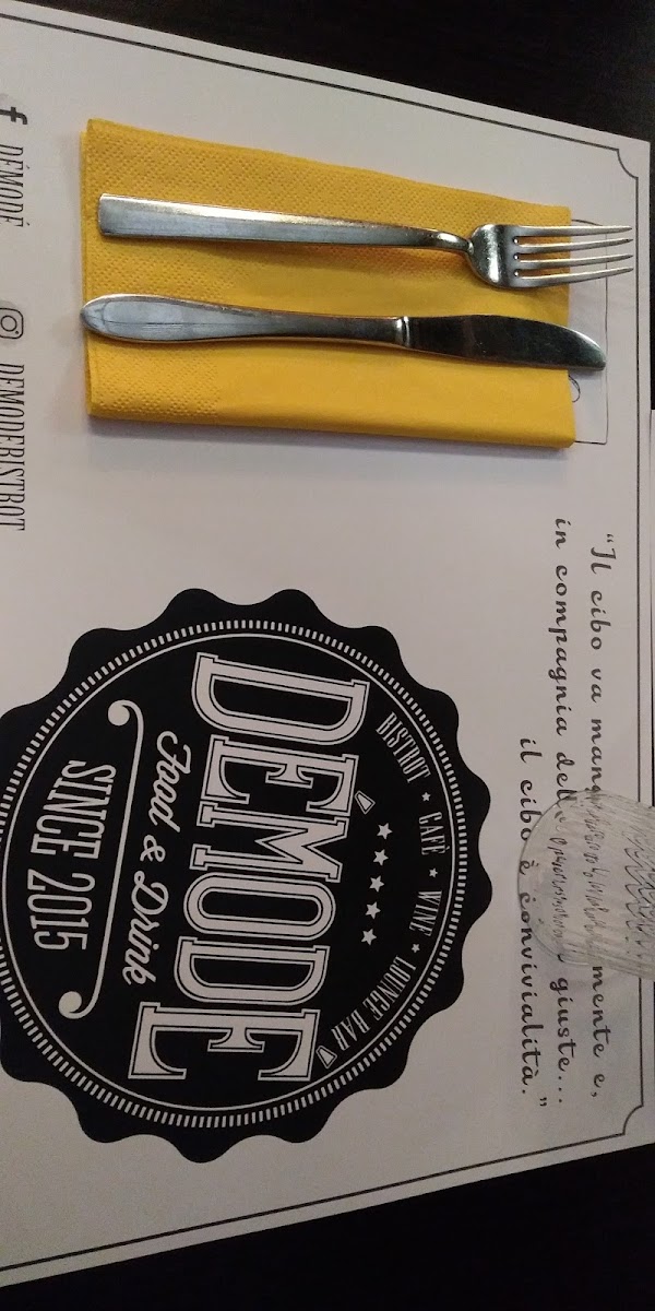 Démodé Menu 8