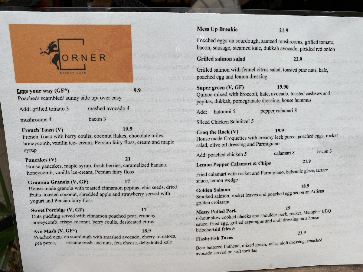 Corner Bakery Cafe Menu 4