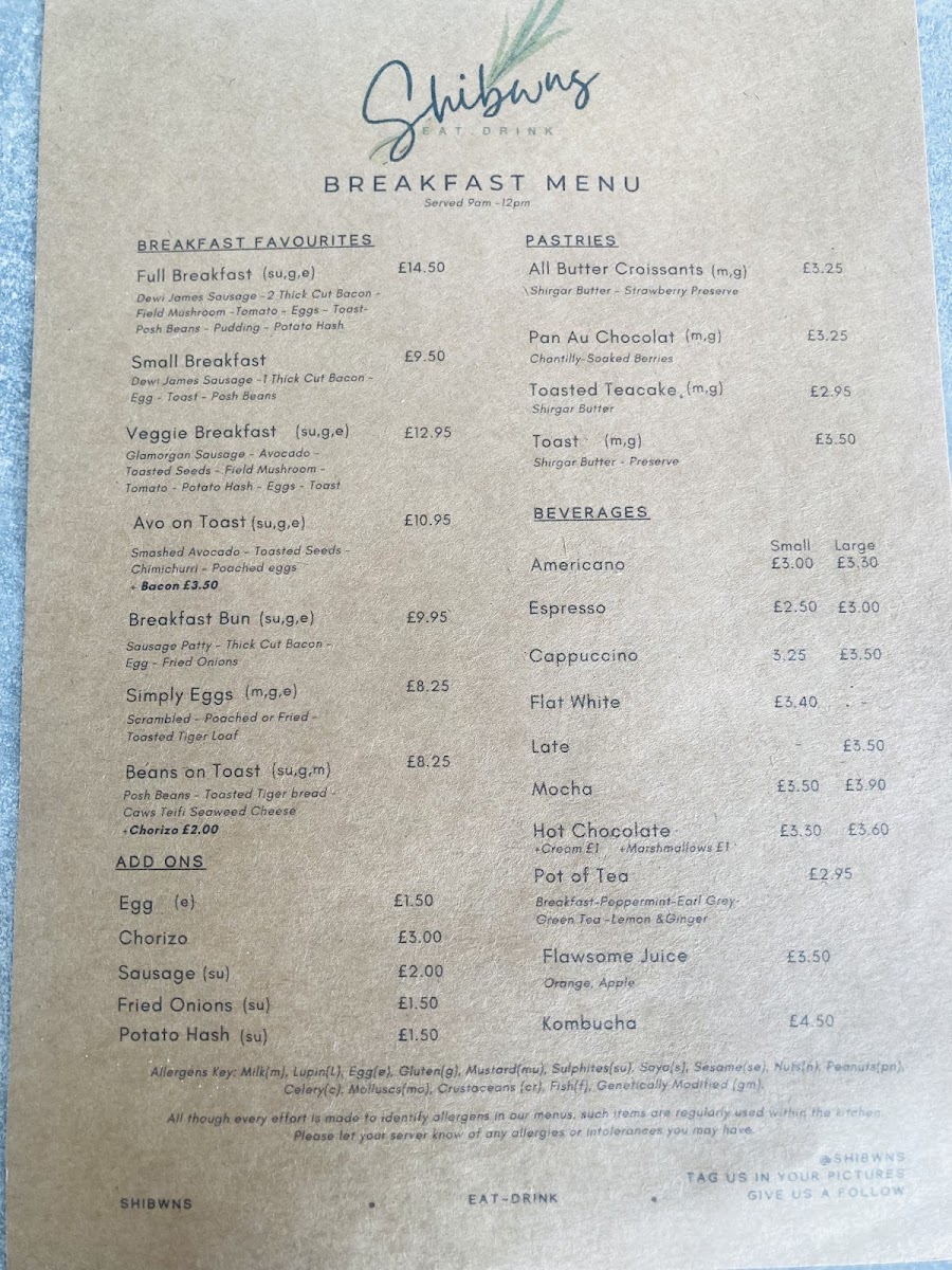 Shibwns Menu 1