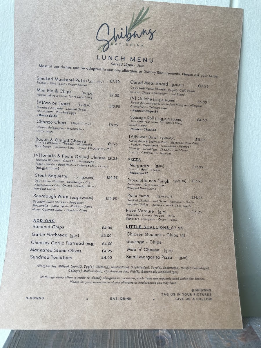 Shibwns Menu 2