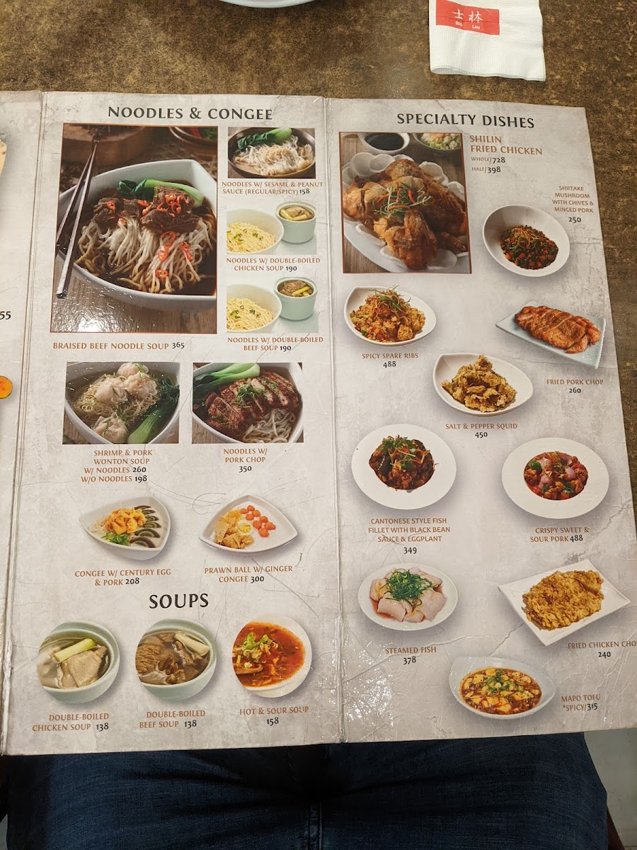 Shi Lin Trinoma Menu 10