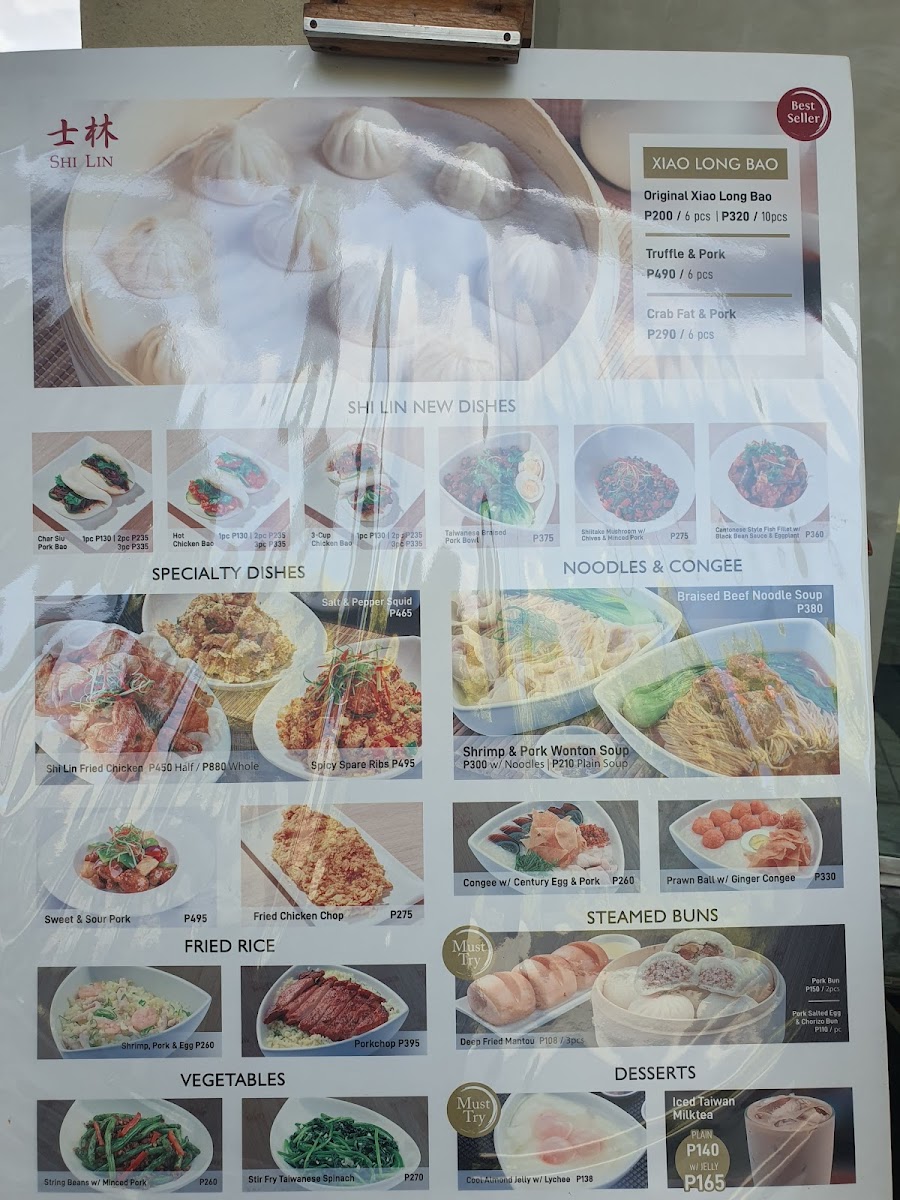 Shi Lin Trinoma Menu 4