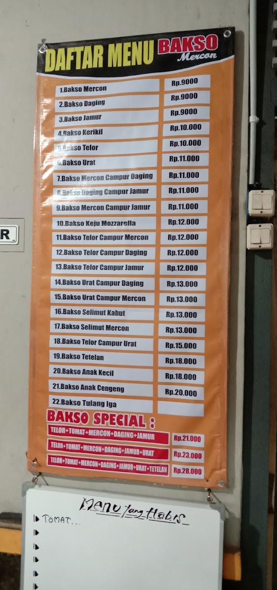 Bakso Mercon 11 Menu 2