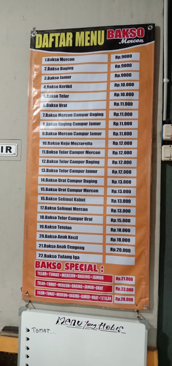 Bakso Mercon 11 Menu 4