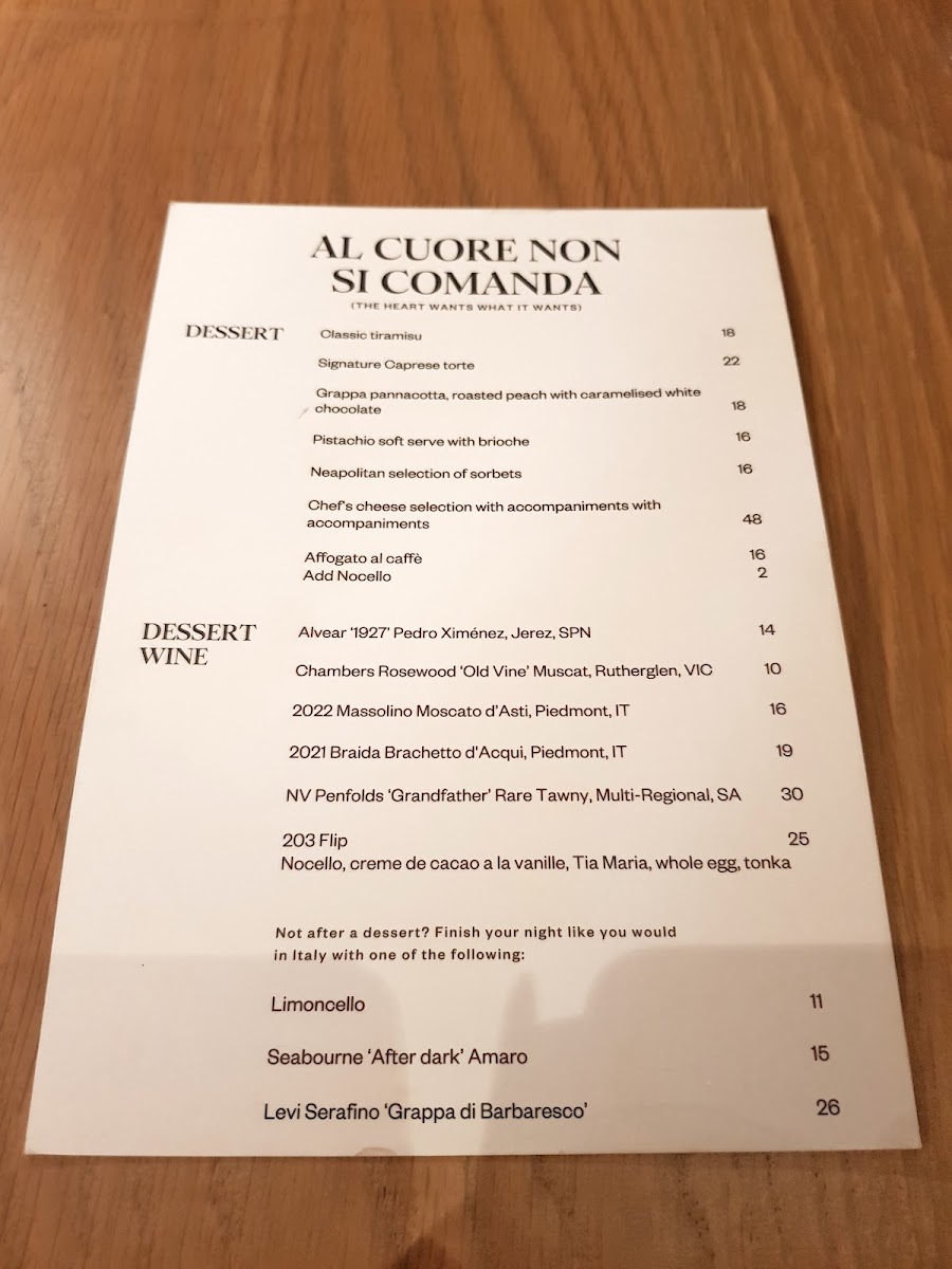 The 203 Menu 9