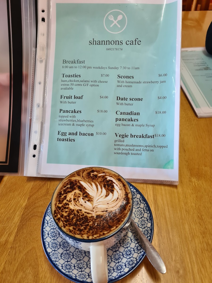 Shannon's Cafe Menu 3