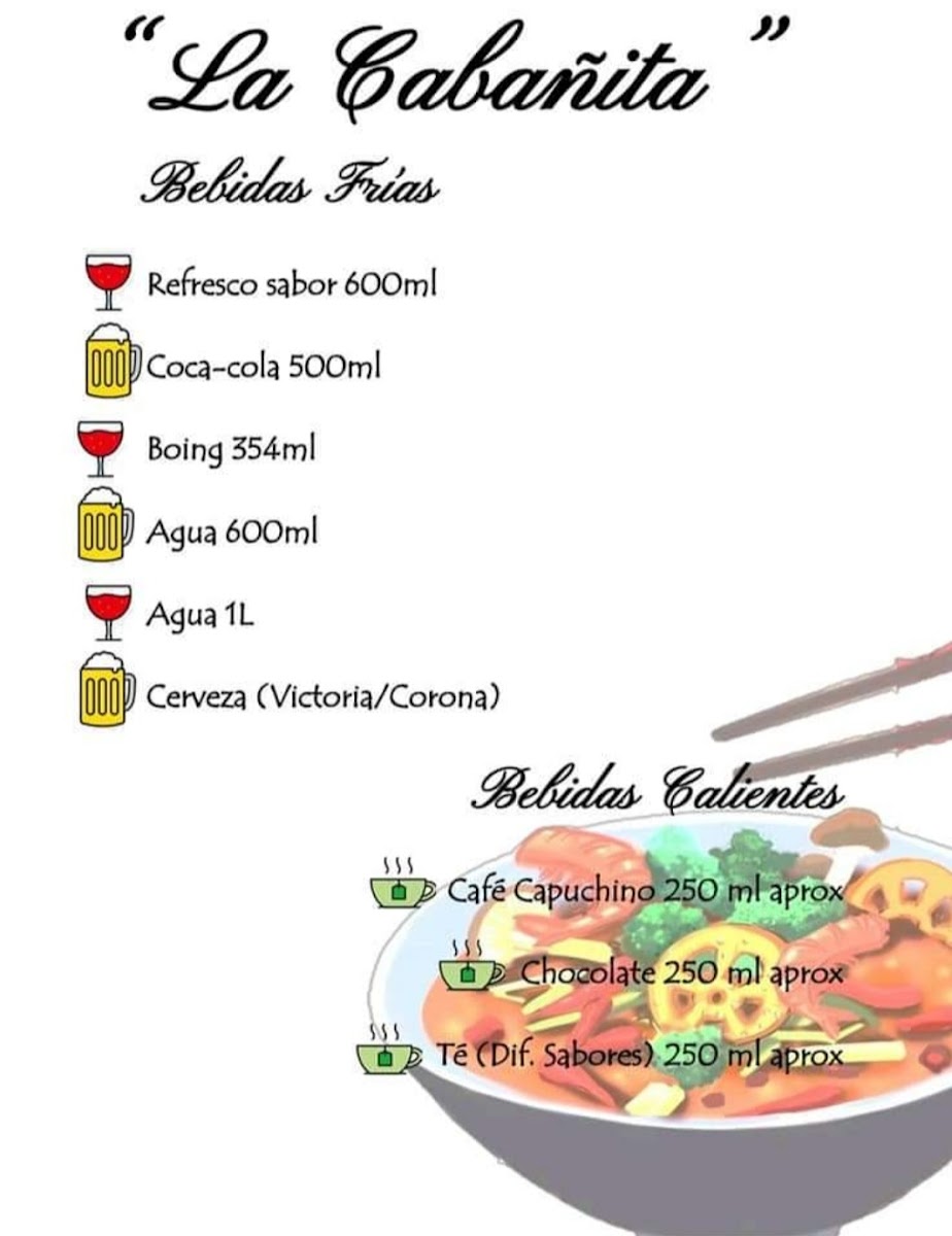 'Truchas, La Cabañita', San José Villa de Allende Menu 2