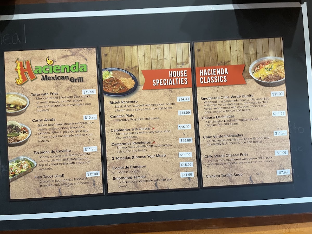 Hacienda Mexican Grill Menu 10