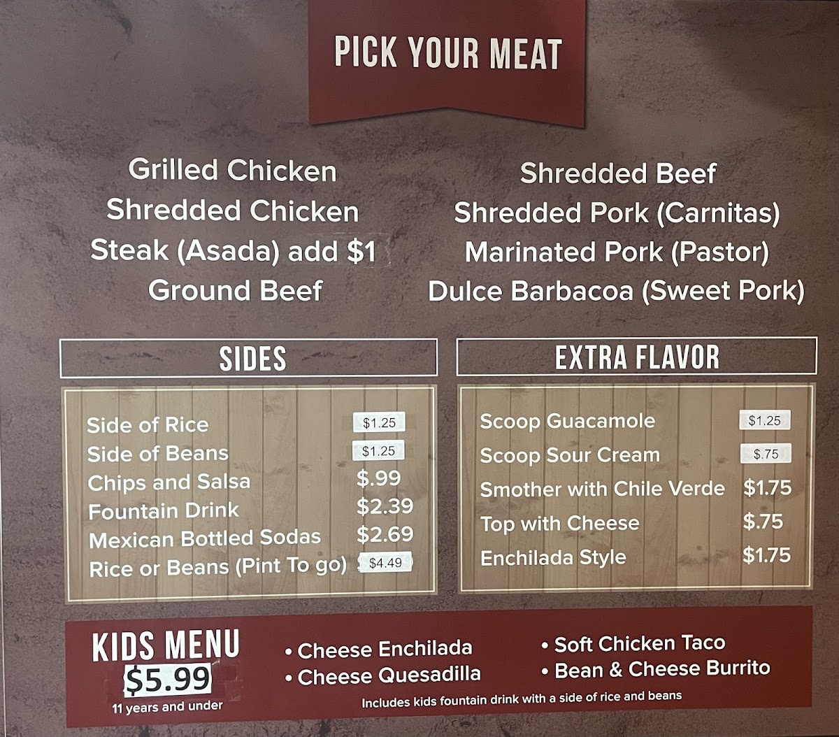 Hacienda Mexican Grill Menu 4