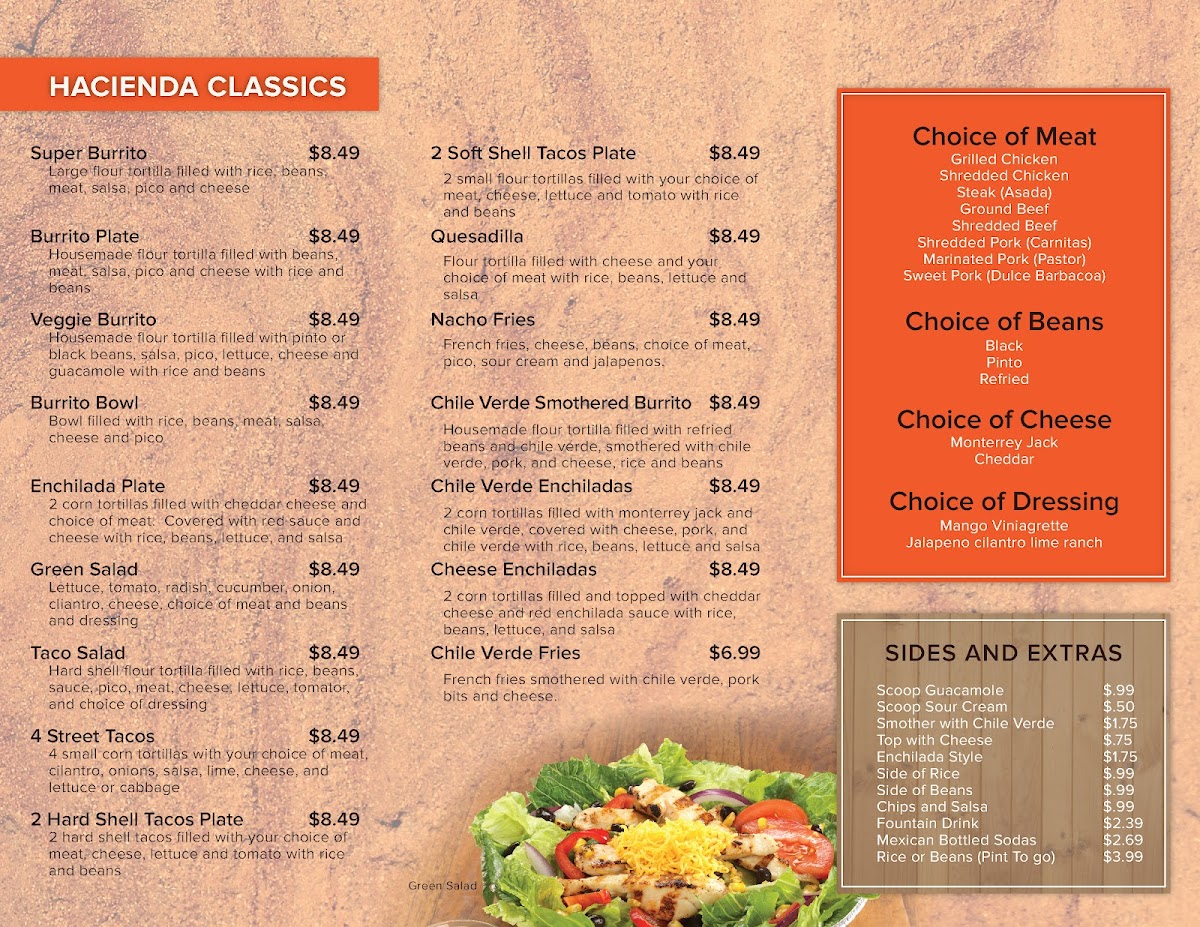Hacienda Mexican Grill Menu 7