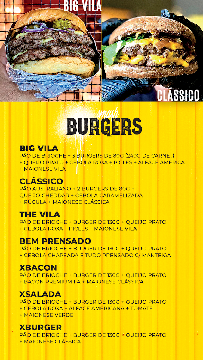 The Vila Burger - Container Menu 2