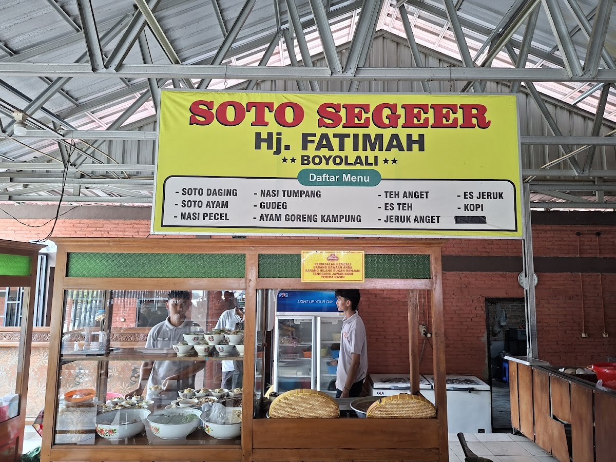 Soto Segeer Hj.Fatimah Colomadu Menu 9