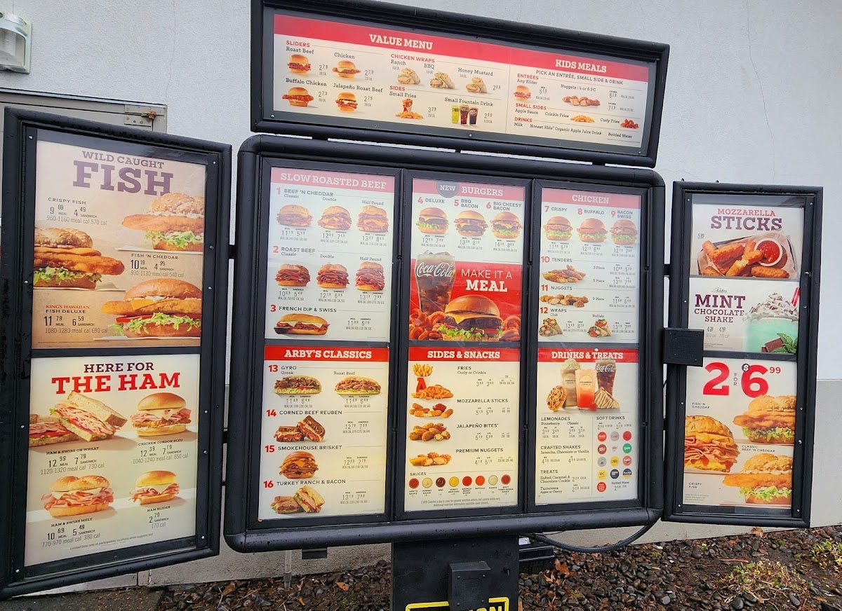 Arby's Menu 1