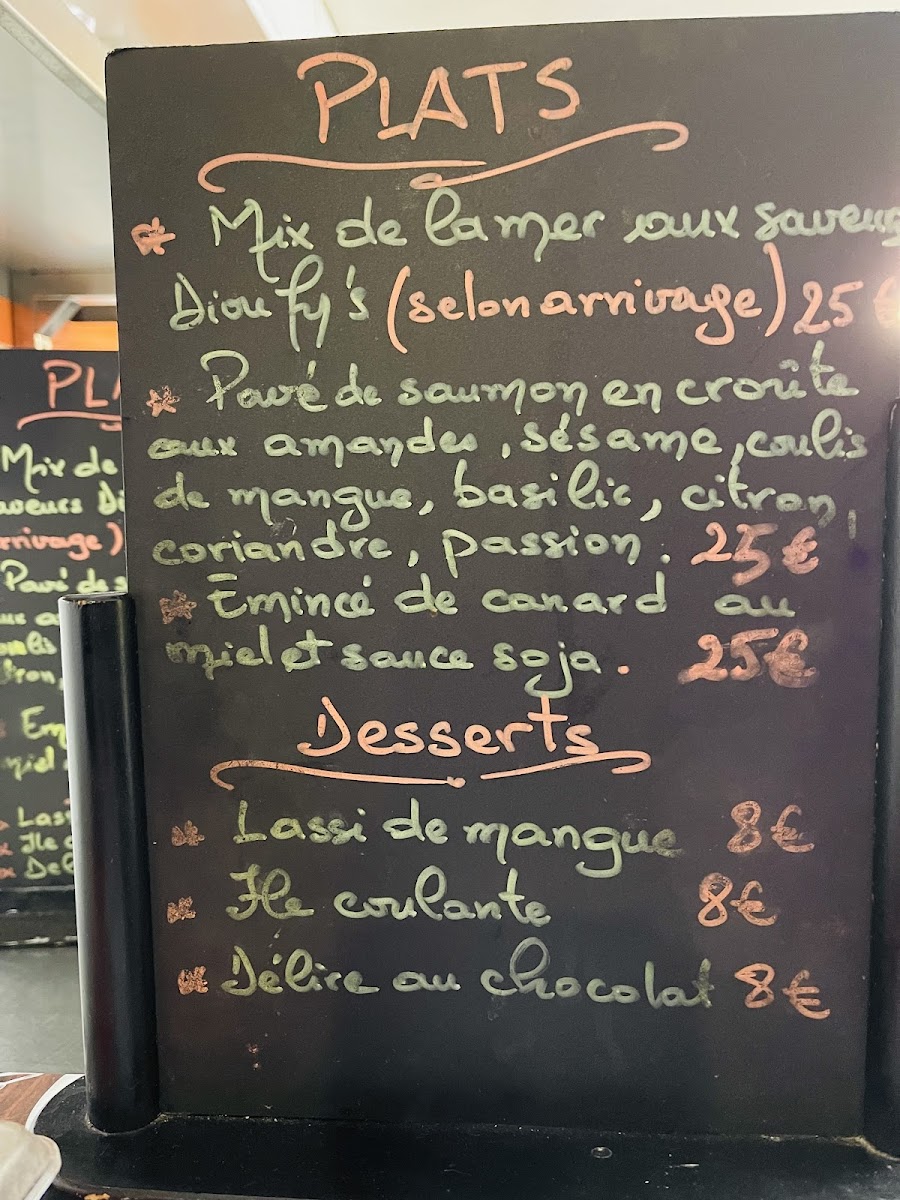 Le Dioufy'S Menu 10