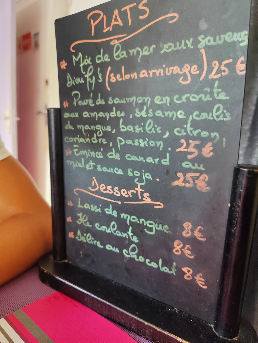 Le Dioufy'S Menu 9