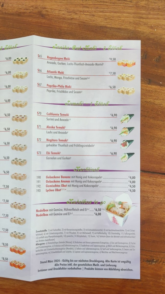 Restaurant Hanoi Pho Heim & Partyservice Menu 4