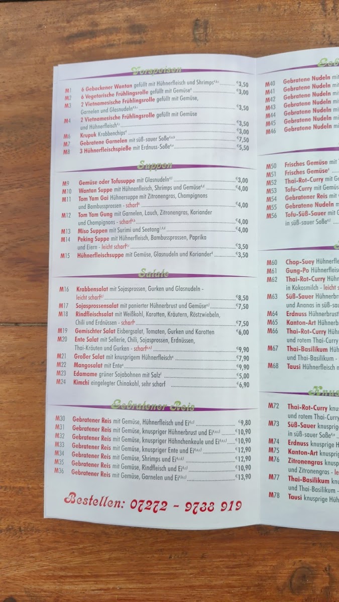 Restaurant Hanoi Pho Heim & Partyservice Menu 7