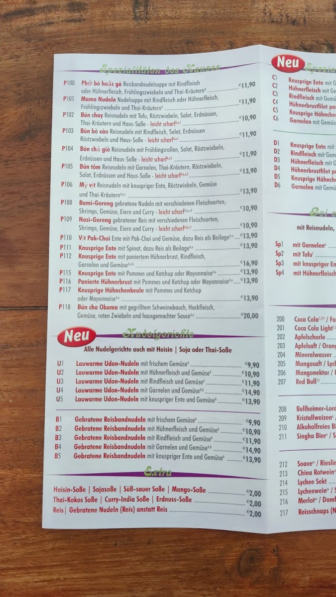 Restaurant Hanoi Pho Heim & Partyservice Menu 8