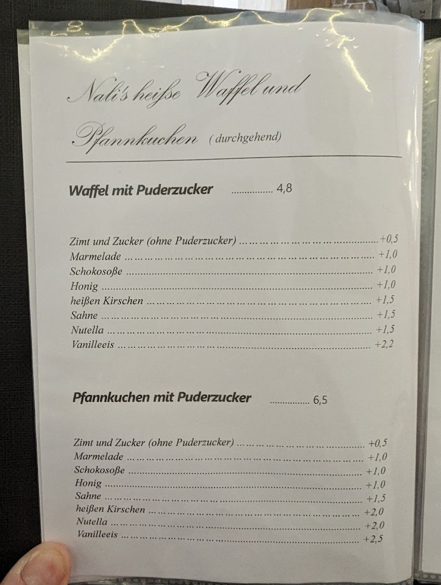 Nali’s Cafe Menu 1