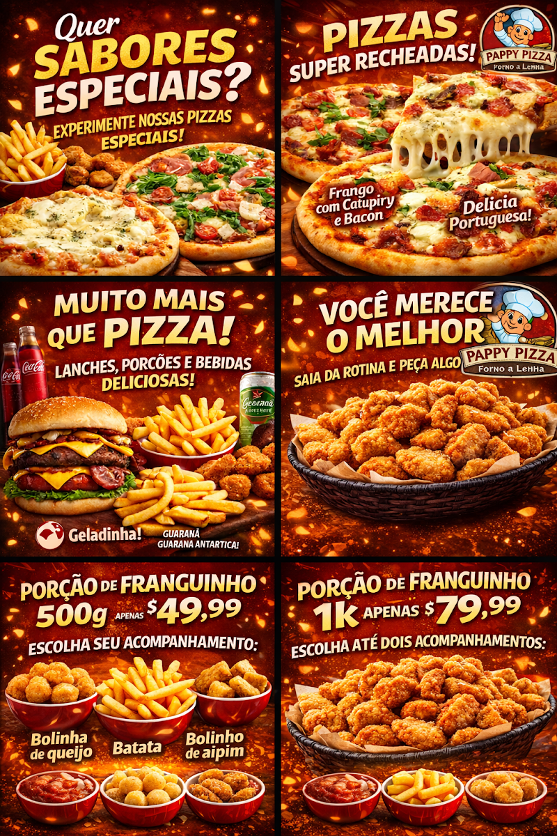 Pappy Pizza Delivery Menu 1