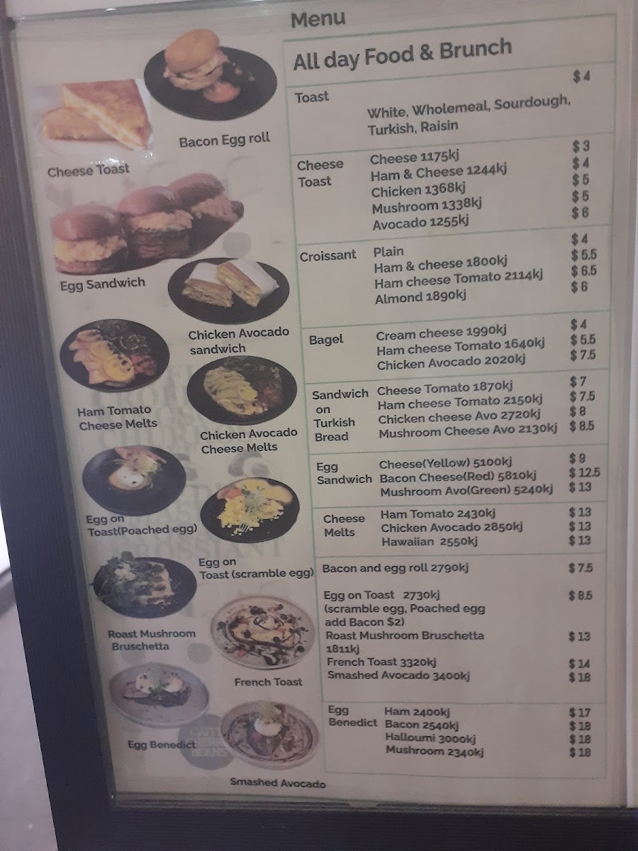 Caffe Cherry Beans Lidcombe Menu 3