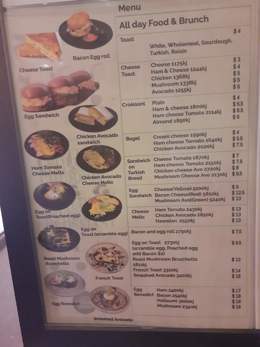Caffe Cherry Beans Lidcombe Menu 5