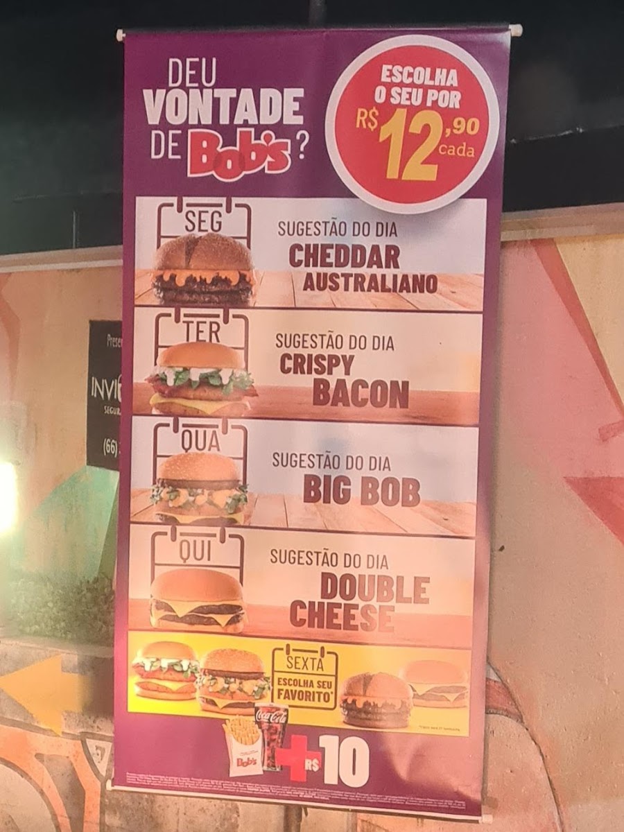 Bob's Burger - Drive Sinop Menu 1