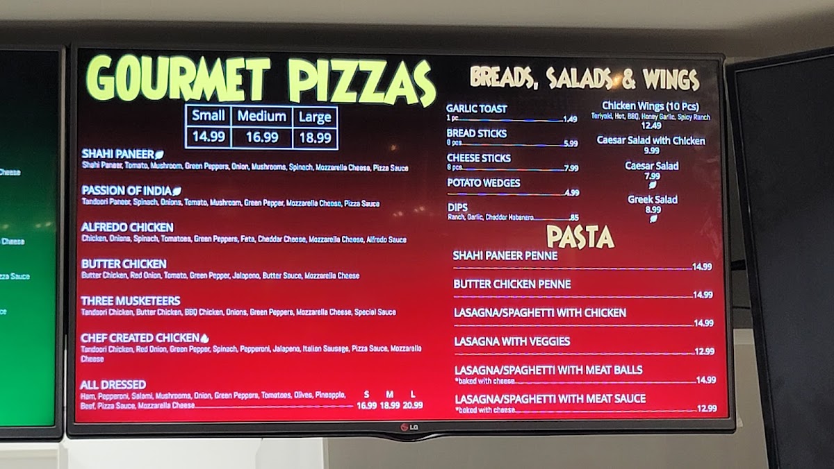 Pizza 64 Menu 3