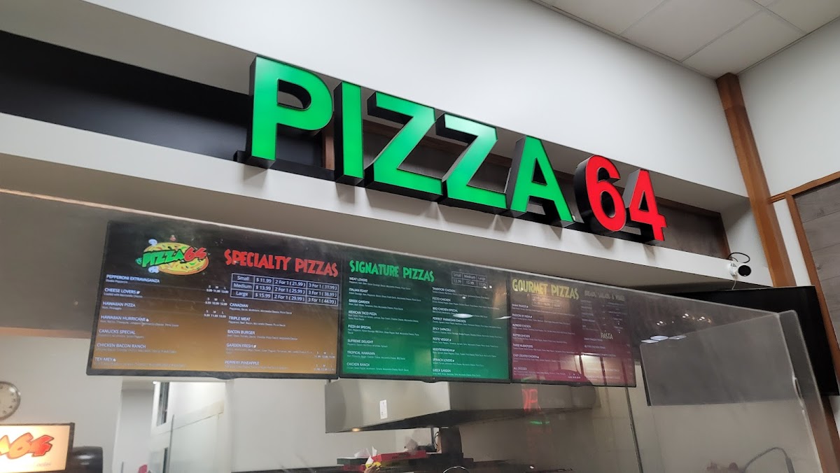 Pizza 64 Menu 5