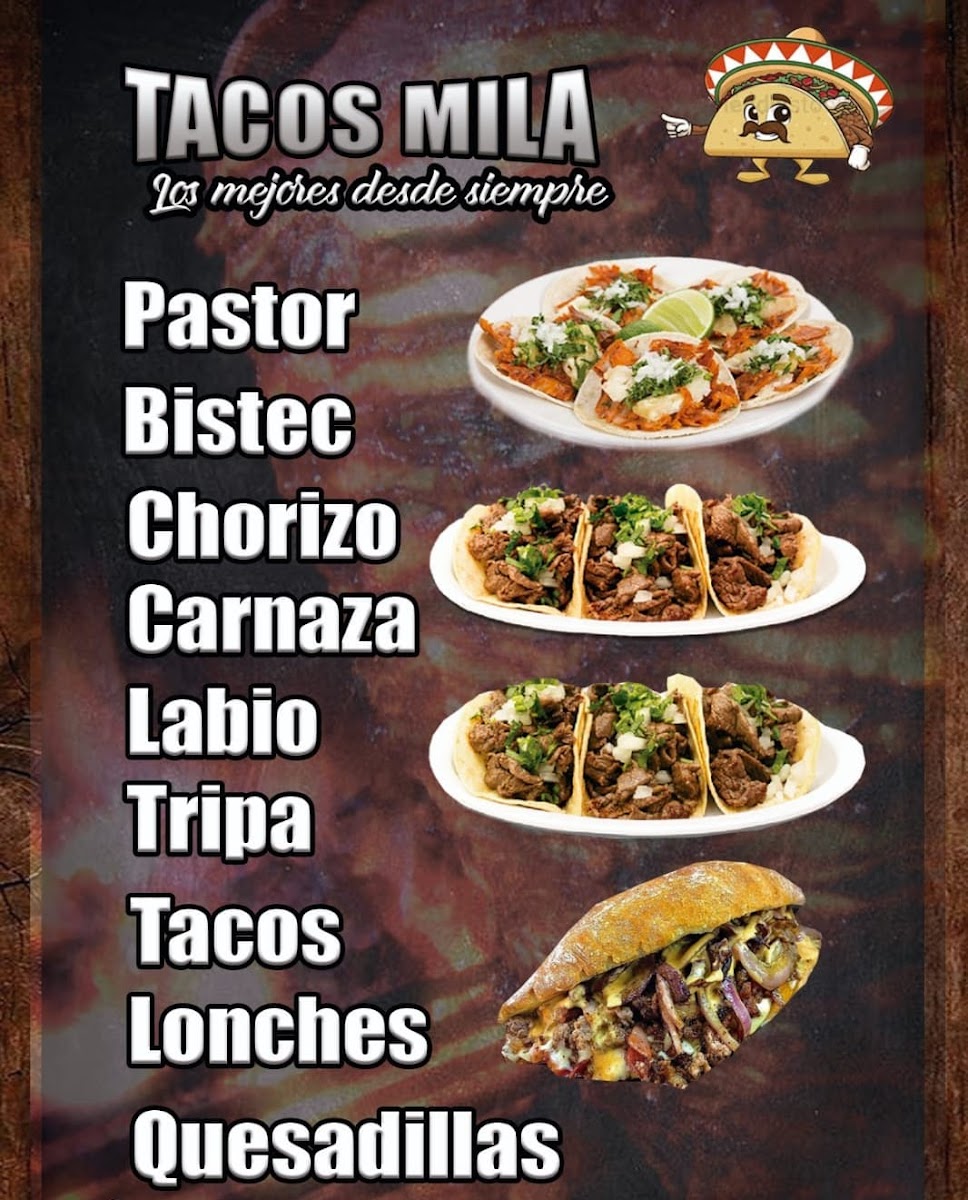 Tacos Mila Menu 2