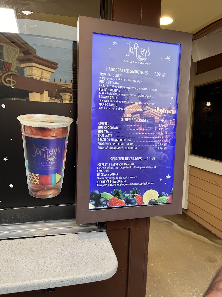Joffrey's Handcrafted Smoothies Menu 2