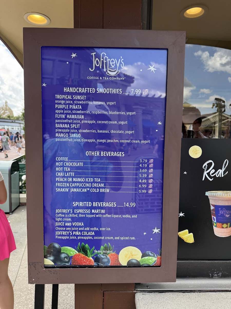 Joffrey's Handcrafted Smoothies Menu 3