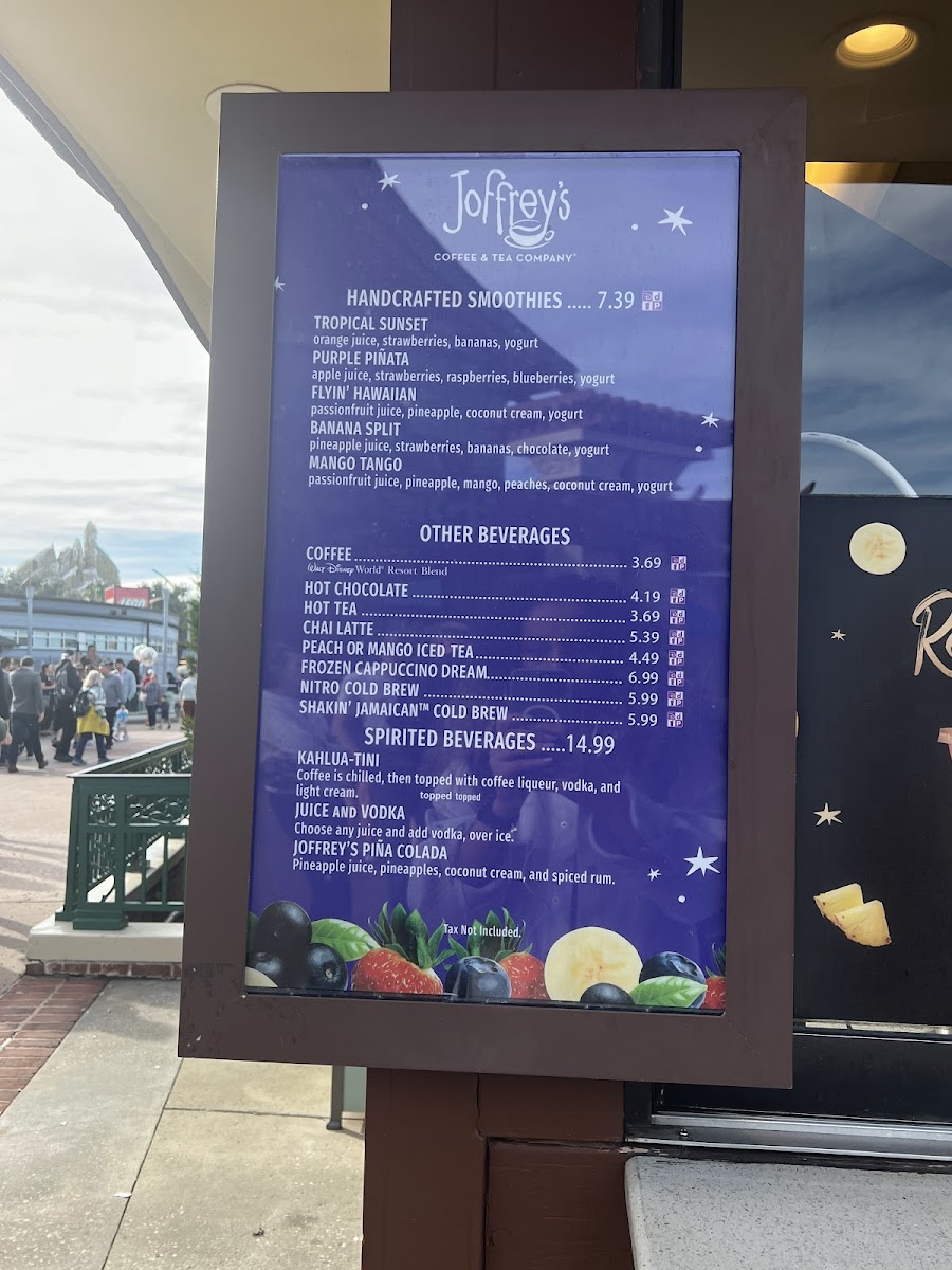 Joffrey's Handcrafted Smoothies Menu 4