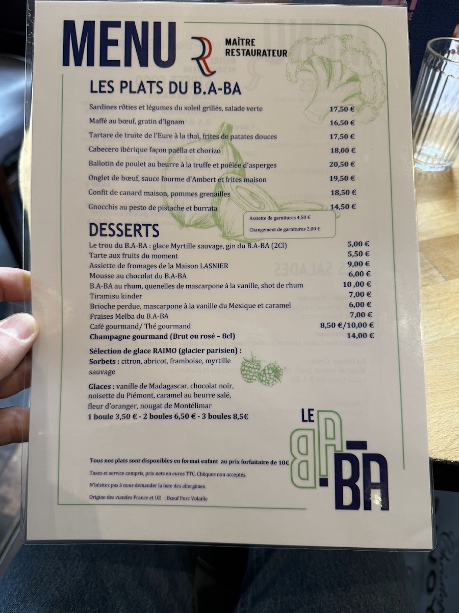 LE B.A-BA Menu 2