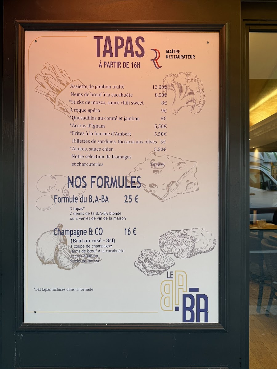 LE B.A-BA Menu 3